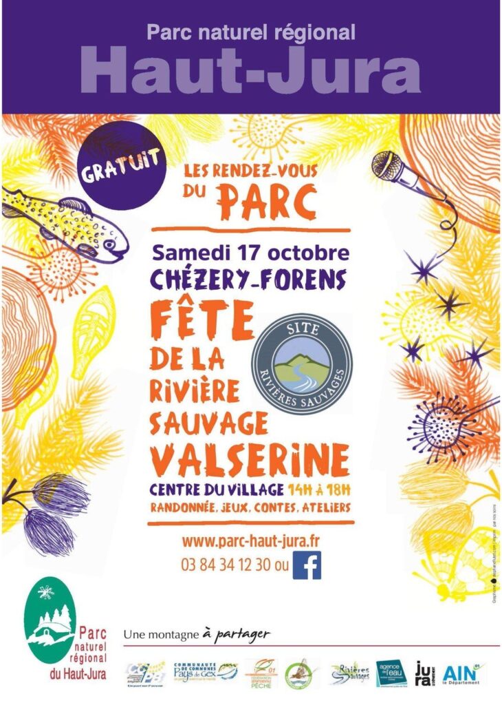 affiche - fête de la rivière sauvage Valserine