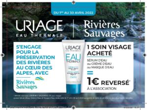 Image d'une publicité pour un soin du visage Uriage