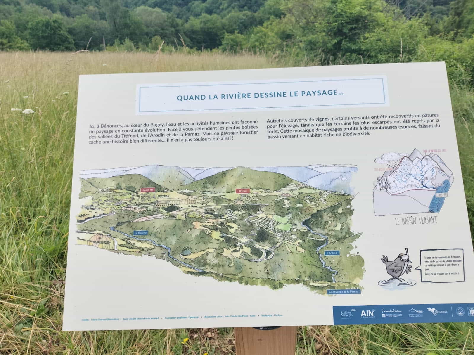 Le sentier des Trois Rivières sur la Pernaz