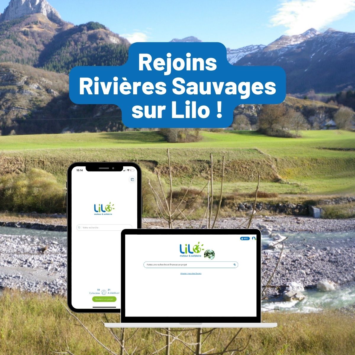 Rejoignez Rivières Sauvages sur Lilo